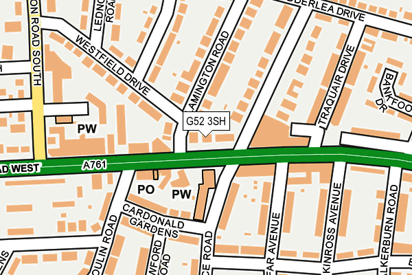 G52 3SH map - OS OpenMap – Local (Ordnance Survey) G52 3SH map - OS OpenMap – Local (Ordnance Survey)