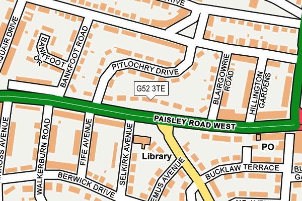 G52 3TE map - OS OpenMap – Local (Ordnance Survey) G52 3TE map - OS OpenMap – Local (Ordnance Survey)