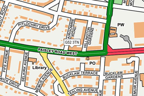 G52 3TN map - OS OpenMap – Local (Ordnance Survey) G52 3TN map - OS OpenMap – Local (Ordnance Survey)