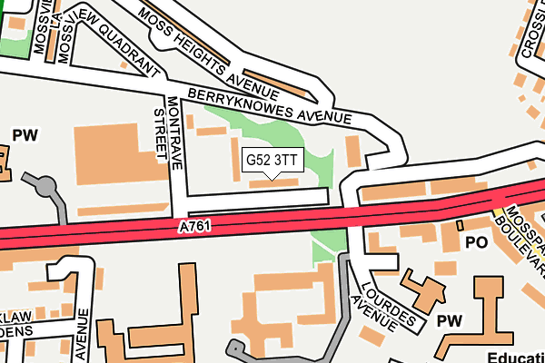 G52 3TT map - OS OpenMap – Local (Ordnance Survey) G52 3TT map - OS OpenMap – Local (Ordnance Survey)