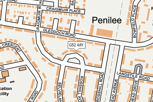 G52 4AY map - OS OpenMap – Local (Ordnance Survey) G52 4AY map - OS OpenMap – Local (Ordnance Survey)