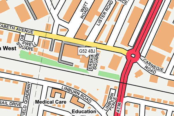 G52 4BJ map - OS OpenMap – Local (Ordnance Survey) G52 4BJ map - OS OpenMap – Local (Ordnance Survey)