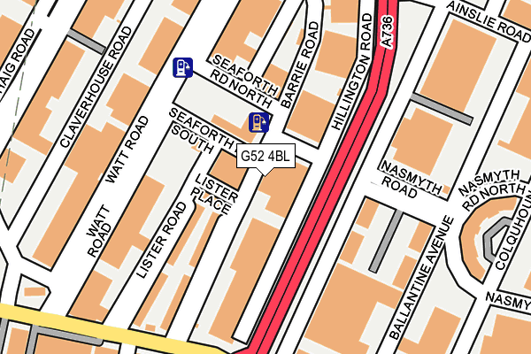 G52 4BL map - OS OpenMap – Local (Ordnance Survey) G52 4BL map - OS OpenMap – Local (Ordnance Survey)