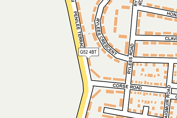 G52 4BT map - OS OpenMap – Local (Ordnance Survey) G52 4BT map - OS OpenMap – Local (Ordnance Survey)