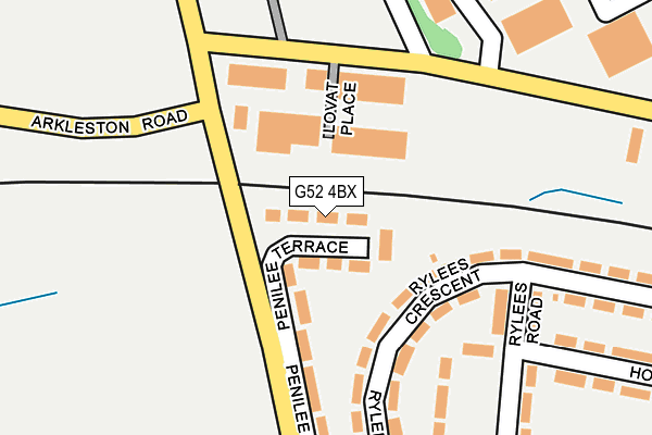 G52 4BX map - OS OpenMap – Local (Ordnance Survey) G52 4BX map - OS OpenMap – Local (Ordnance Survey)