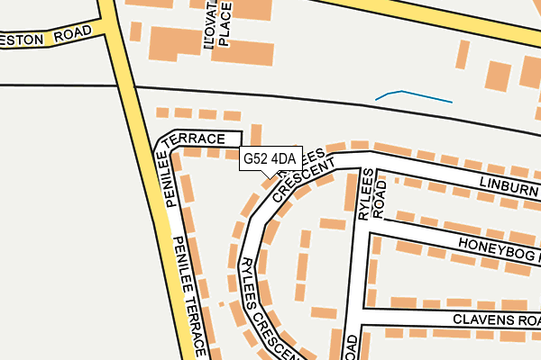 G52 4DA map - OS OpenMap – Local (Ordnance Survey) G52 4DA map - OS OpenMap – Local (Ordnance Survey)