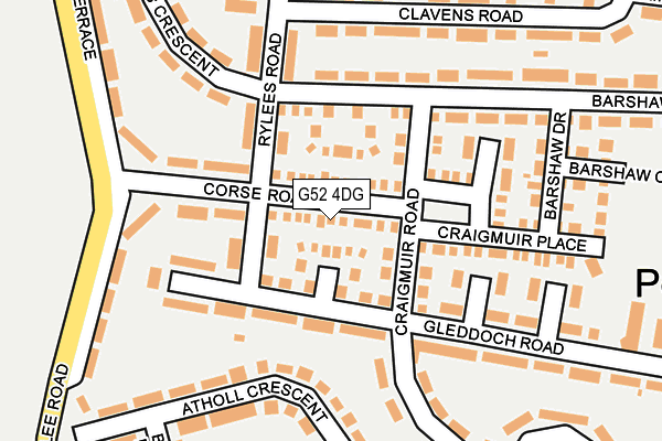 G52 4DG map - OS OpenMap – Local (Ordnance Survey) G52 4DG map - OS OpenMap – Local (Ordnance Survey)