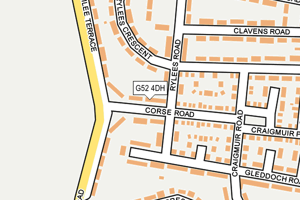 G52 4DH map - OS OpenMap – Local (Ordnance Survey) G52 4DH map - OS OpenMap – Local (Ordnance Survey)