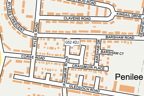 G52 4DJ map - OS OpenMap – Local (Ordnance Survey) G52 4DJ map - OS OpenMap – Local (Ordnance Survey)