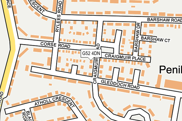 G52 4DN map - OS OpenMap – Local (Ordnance Survey) G52 4DN map - OS OpenMap – Local (Ordnance Survey)