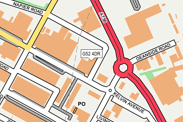 G52 4DR map - OS OpenMap – Local (Ordnance Survey) G52 4DR map - OS OpenMap – Local (Ordnance Survey)