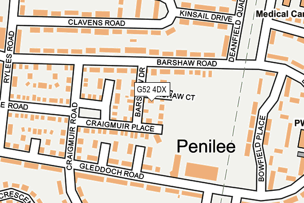 G52 4DX map - OS OpenMap – Local (Ordnance Survey) G52 4DX map - OS OpenMap – Local (Ordnance Survey)