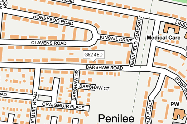 G52 4ED map - OS OpenMap – Local (Ordnance Survey) G52 4ED map - OS OpenMap – Local (Ordnance Survey)