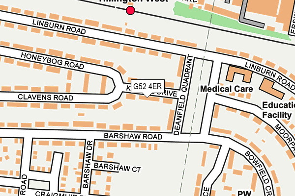 G52 4ER map - OS OpenMap – Local (Ordnance Survey) G52 4ER map - OS OpenMap – Local (Ordnance Survey)