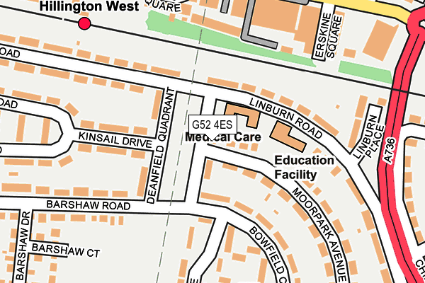 G52 4ES map - OS OpenMap – Local (Ordnance Survey) G52 4ES map - OS OpenMap – Local (Ordnance Survey)