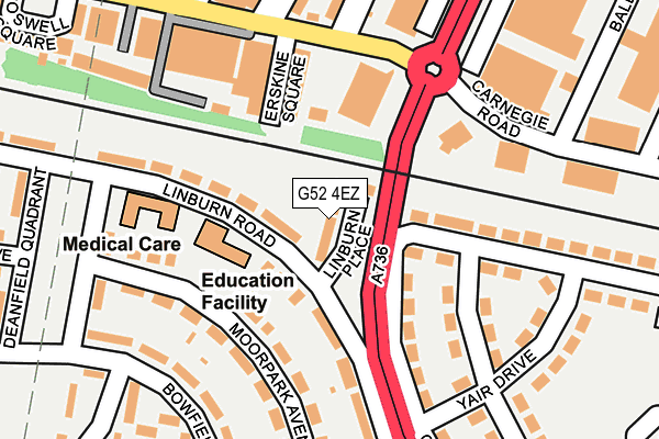G52 4EZ map - OS OpenMap – Local (Ordnance Survey) G52 4EZ map - OS OpenMap – Local (Ordnance Survey)