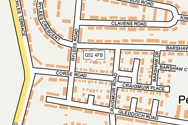 G52 4FB map - OS OpenMap – Local (Ordnance Survey) G52 4FB map - OS OpenMap – Local (Ordnance Survey)