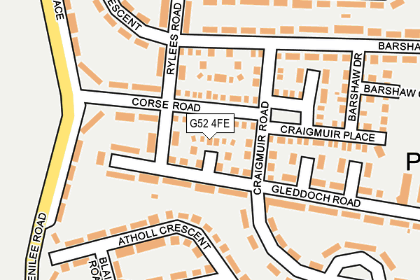 G52 4FE map - OS OpenMap – Local (Ordnance Survey) G52 4FE map - OS OpenMap – Local (Ordnance Survey)