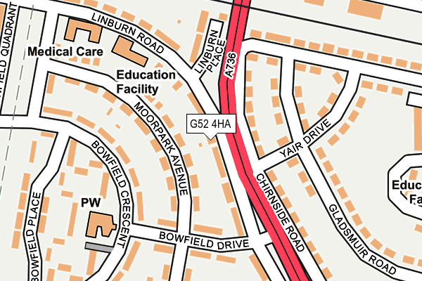 G52 4HA map - OS OpenMap – Local (Ordnance Survey) G52 4HA map - OS OpenMap – Local (Ordnance Survey)