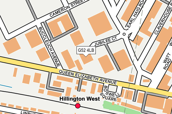 G52 4LB map - OS OpenMap – Local (Ordnance Survey) G52 4LB map - OS OpenMap – Local (Ordnance Survey)