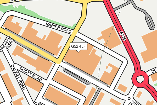 G52 4LF map - OS OpenMap – Local (Ordnance Survey) G52 4LF map - OS OpenMap – Local (Ordnance Survey)