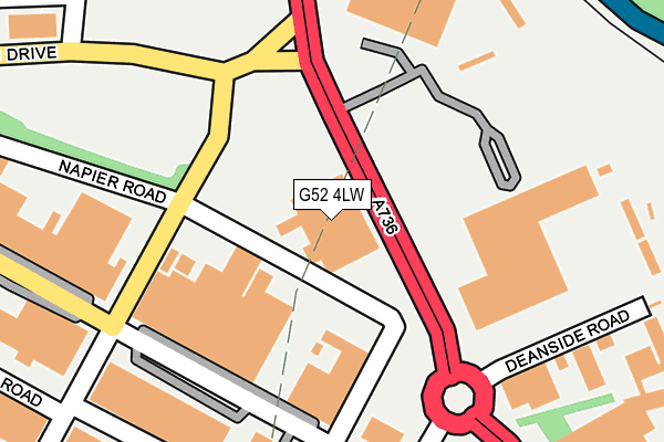 G52 4LW map - OS OpenMap – Local (Ordnance Survey) G52 4LW map - OS OpenMap – Local (Ordnance Survey)