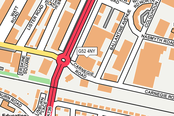 G52 4NY map - OS OpenMap – Local (Ordnance Survey) G52 4NY map - OS OpenMap – Local (Ordnance Survey)