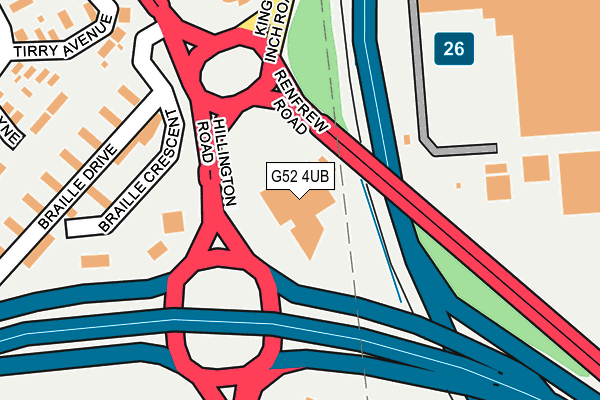 G52 4UB map - OS OpenMap – Local (Ordnance Survey) G52 4UB map - OS OpenMap – Local (Ordnance Survey)
