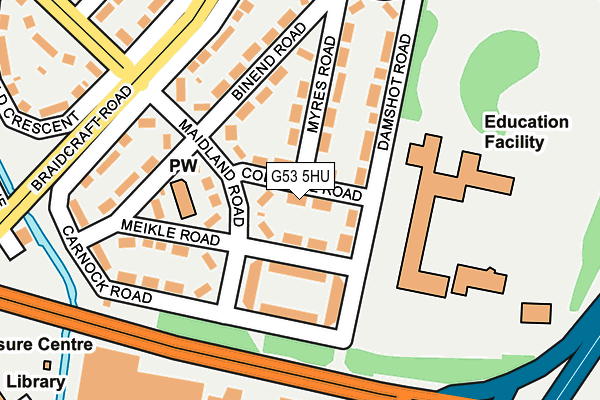 G53 5HU map - OS OpenMap – Local (Ordnance Survey)