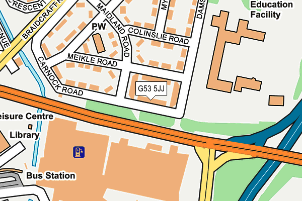 G53 5JJ map - OS OpenMap – Local (Ordnance Survey) G53 5JJ map - OS OpenMap – Local (Ordnance Survey)