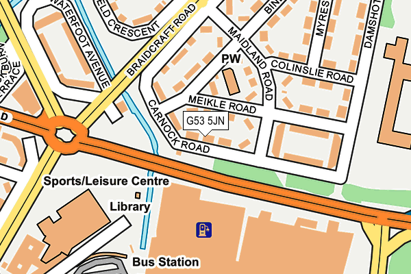 G53 5JN map - OS OpenMap – Local (Ordnance Survey) G53 5JN map - OS OpenMap – Local (Ordnance Survey)
