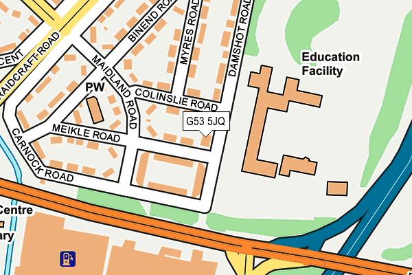 G53 5JQ map - OS OpenMap – Local (Ordnance Survey) G53 5JQ map - OS OpenMap – Local (Ordnance Survey)