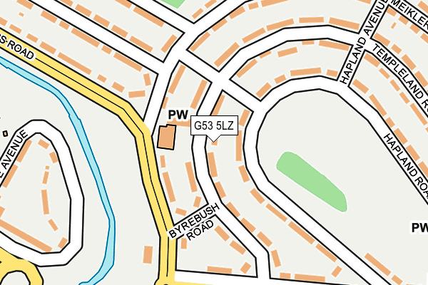 G53 5LZ map - OS OpenMap – Local (Ordnance Survey)