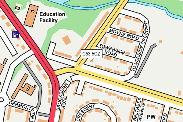 G53 5QZ map - OS OpenMap – Local (Ordnance Survey) G53 5QZ map - OS OpenMap – Local (Ordnance Survey)
