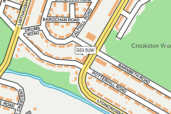 G53 5UW map - OS OpenMap – Local (Ordnance Survey) G53 5UW map - OS OpenMap – Local (Ordnance Survey)