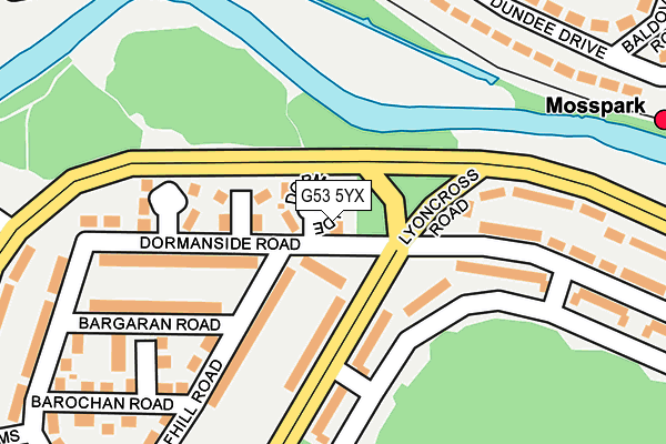 G53 5YX map - OS OpenMap – Local (Ordnance Survey) G53 5YX map - OS OpenMap – Local (Ordnance Survey)