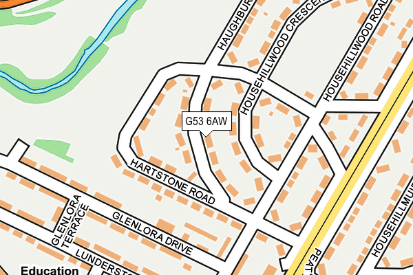 G53 6AW map - OS OpenMap – Local (Ordnance Survey) G53 6AW map - OS OpenMap – Local (Ordnance Survey)