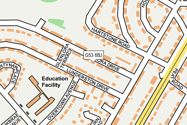 G53 6BJ map - OS OpenMap – Local (Ordnance Survey)