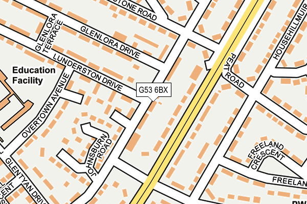 G53 6BX map - OS OpenMap – Local (Ordnance Survey) G53 6BX map - OS OpenMap – Local (Ordnance Survey)