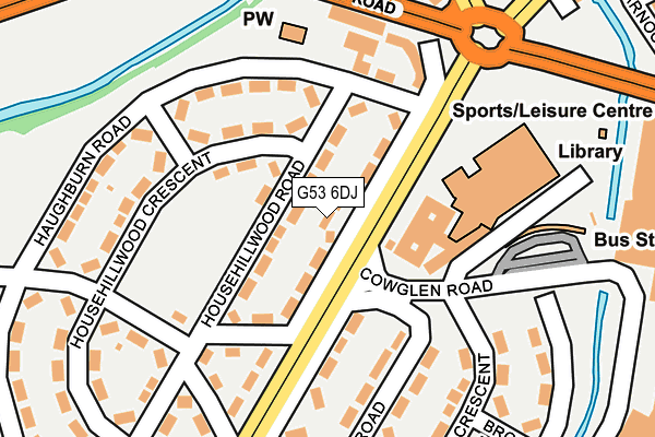 G53 6DJ map - OS OpenMap – Local (Ordnance Survey) G53 6DJ map - OS OpenMap – Local (Ordnance Survey)