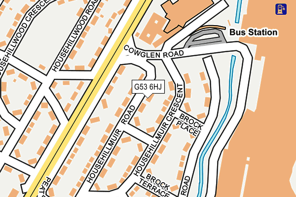 G53 6HJ map - OS OpenMap – Local (Ordnance Survey) G53 6HJ map - OS OpenMap – Local (Ordnance Survey)