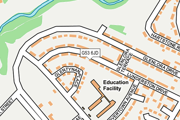 G53 6JD map - OS OpenMap – Local (Ordnance Survey)
