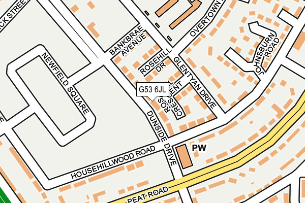 G53 6JL map - OS OpenMap – Local (Ordnance Survey)