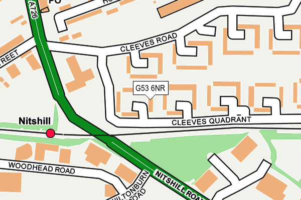 G53 6NR map - OS OpenMap – Local (Ordnance Survey)