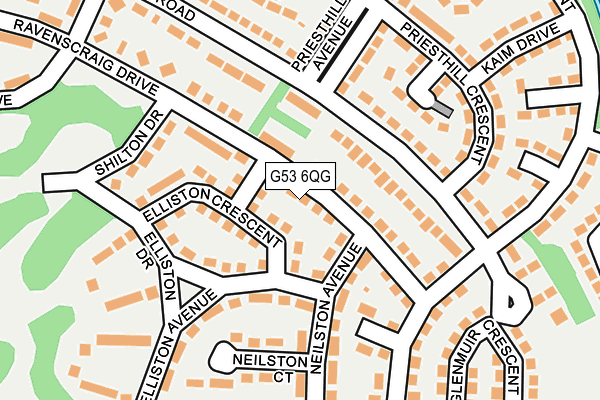 G53 6QG map - OS OpenMap – Local (Ordnance Survey)