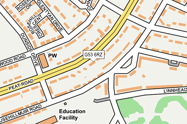 G53 6RZ map - OS OpenMap – Local (Ordnance Survey) G53 6RZ map - OS OpenMap – Local (Ordnance Survey)