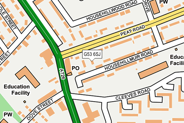 G53 6SJ map - OS OpenMap – Local (Ordnance Survey) G53 6SJ map - OS OpenMap – Local (Ordnance Survey)