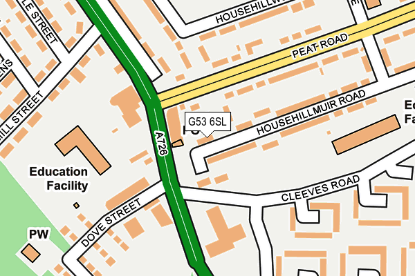 G53 6SL map - OS OpenMap – Local (Ordnance Survey) G53 6SL map - OS OpenMap – Local (Ordnance Survey)