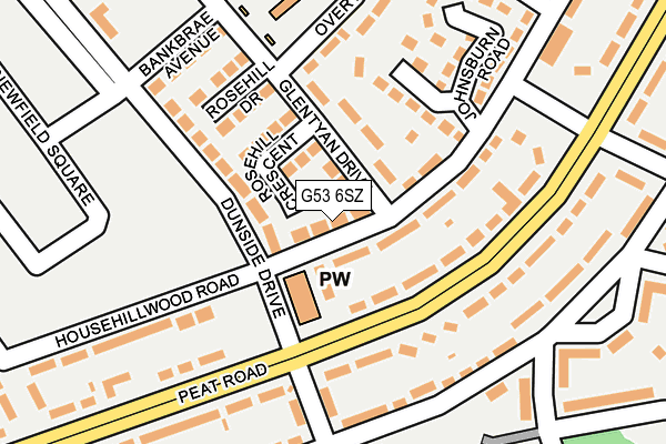 G53 6SZ map - OS OpenMap – Local (Ordnance Survey)