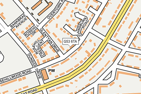 G53 6TA map - OS OpenMap – Local (Ordnance Survey) G53 6TA map - OS OpenMap – Local (Ordnance Survey)